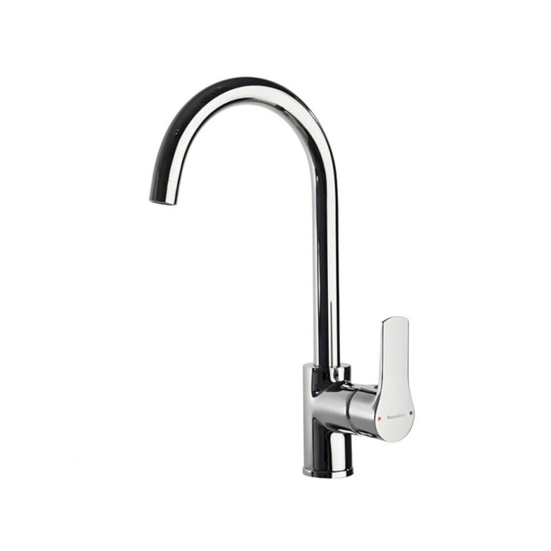 

Ramon Soler - Mezclador monomando de lavabo con caño alto giratorio Titanio