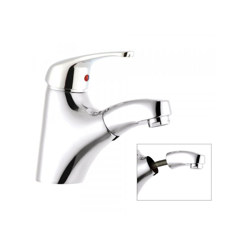 

Mezclador monomando de lavabo con ducha Aquatis
