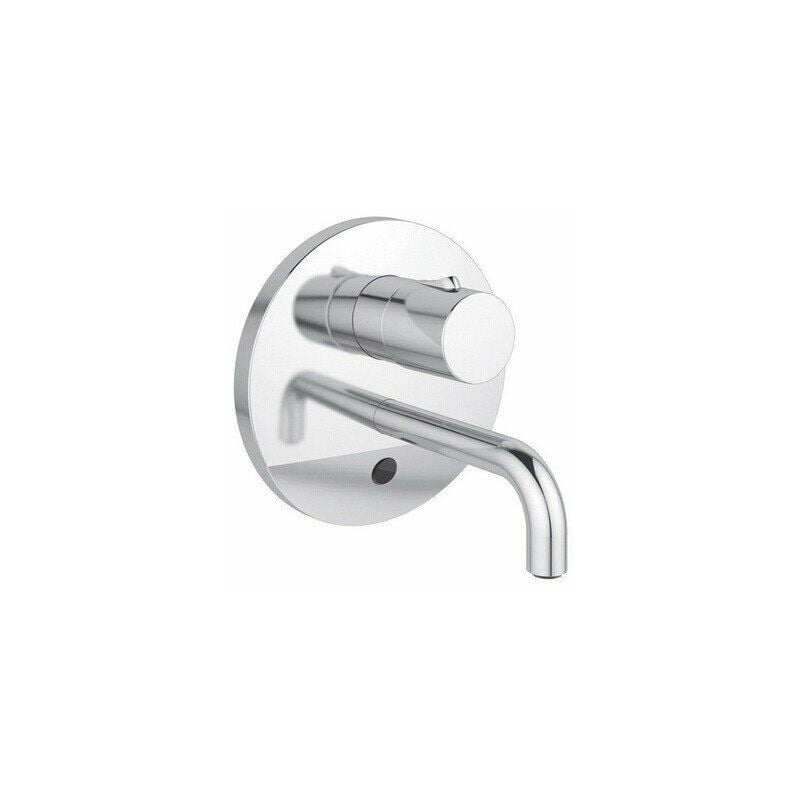 

Mezclador monomando de lavabo de pared CERAPLUS temperatura mediante tirador caño de 150 mm, con alimentación de red cromado IDEAL STANDARD