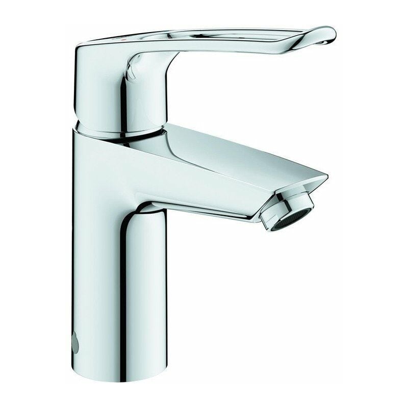 

Grohe - Mezclador monomando de lavabo EUROSMART S-Size plus abierto Palanca anti-quemaduras cromada