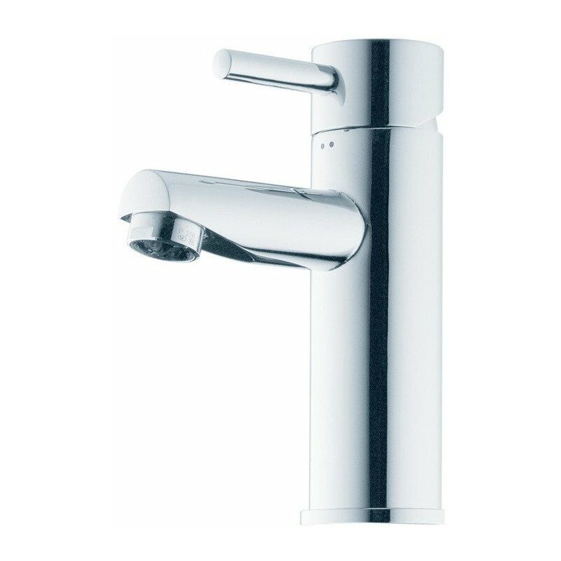 

Ideal - Mezclador monomando de lavabo GEOMETRÍA saliente 105 mm con vaciador 1 1/4 pulgada cromado ESTÁNDAR