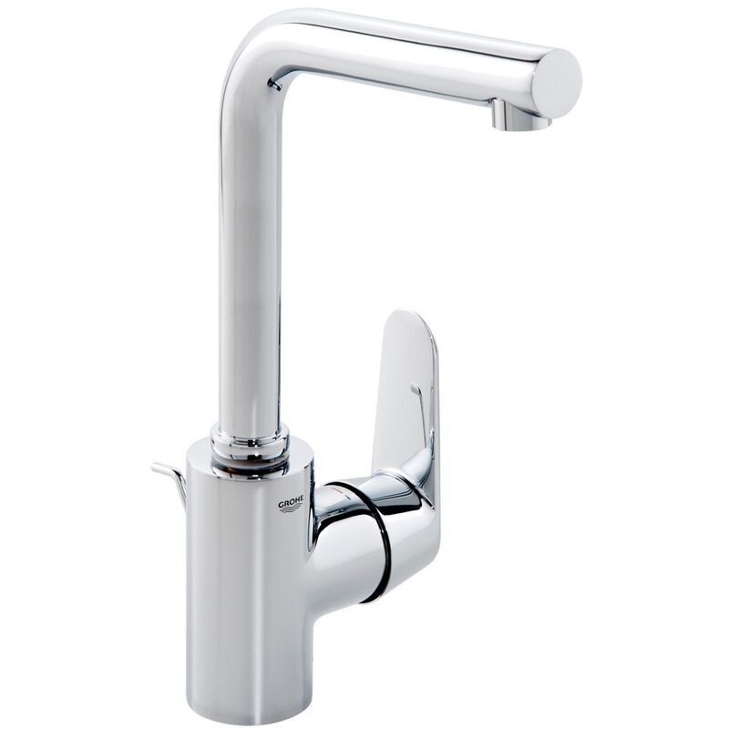 

Mezclador monomando de lavabo Eurodisc-Cosmopolitan DN 15, tamaño L, montaje de un orificio, con desagüe automático, caño giratorio - 23054003 - Grohe