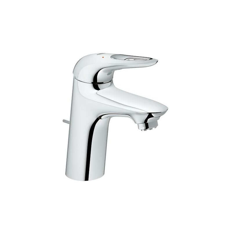 

Mezclador monomando de lavabo Grohe Eurostyle, tamaño S, montaje de un solo orificio, con desagüe automático, maneta abierta, para calentadores de