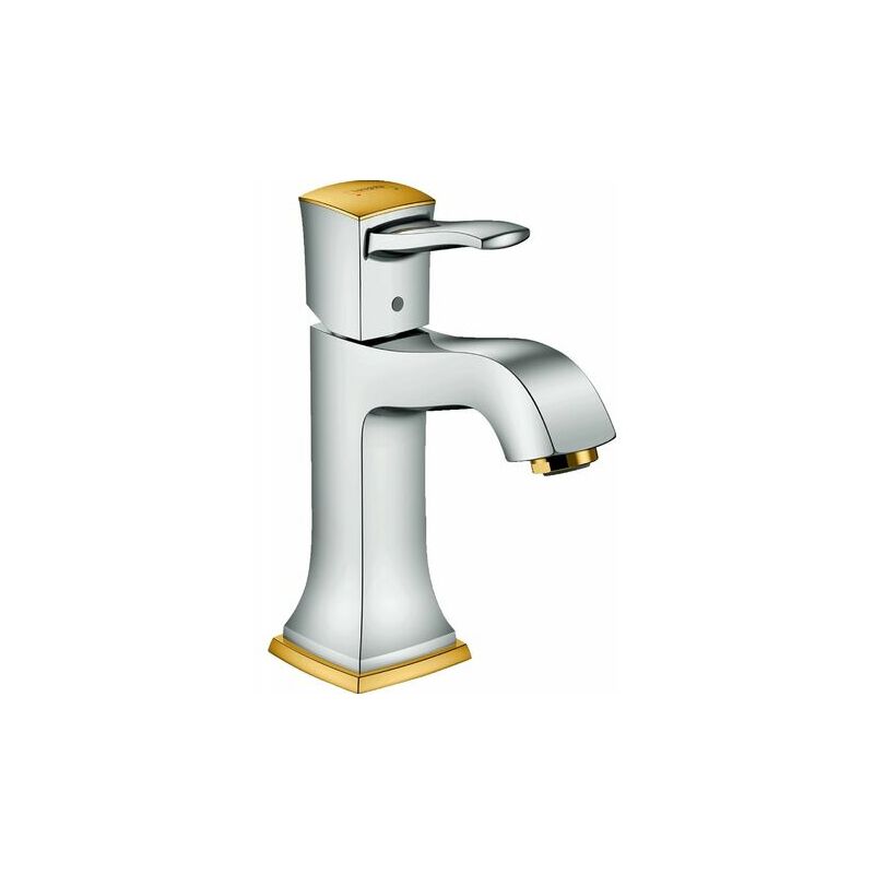 

Metropol Classic Mezclador monomando cromado/oro de lavabo 110 sin vaciador automático