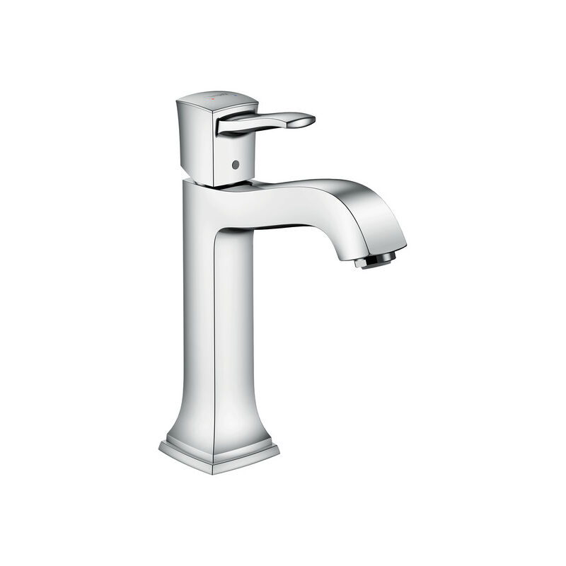 

Mezclador monomando de lavabo Metropol Classic 160 de Hansgrohe, con manija de palanca, desagüe automático, para lavabos 31302000 - 31302000