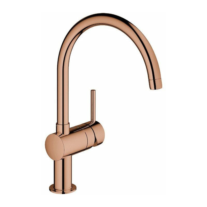 

Mezclador monomando de lavabo Minta 32917 oro rosa brillante