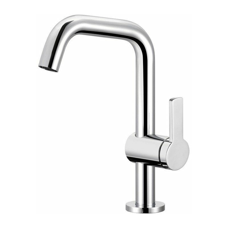 

Mezclador monomando de lavabo PLAN BLUE 200 con vaciador automático 1 1/4 pulgada acabado aluminio KEUCO