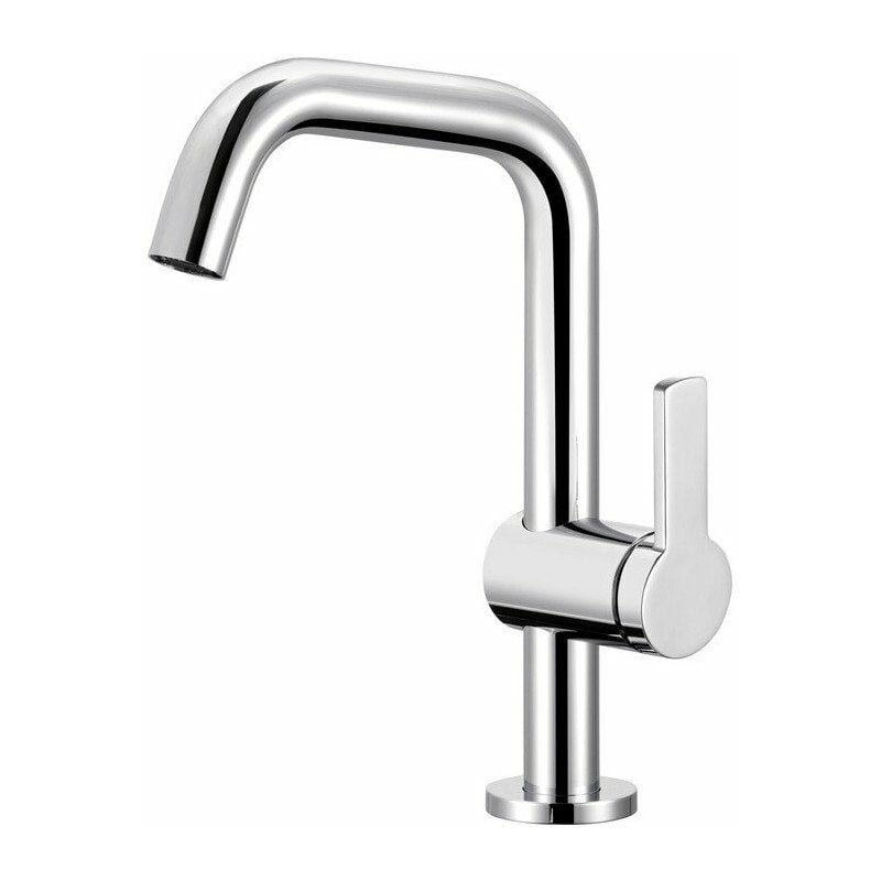 

Mezclador monomando de lavabo PLAN BLUE 200 sin vaciador automático, acabado aluminio KEUCO