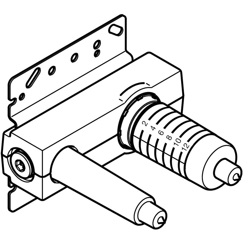 

Mezclador monomando de pared oculto de mezclador derecho - 3586097090 - Dornbracht