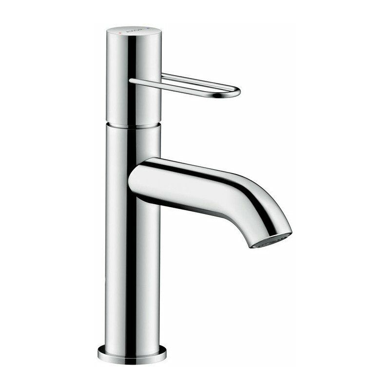 

Hansgrohe - con tirador para lavabo 100, tirador en forma de arco, desagüe libre de latón pulido