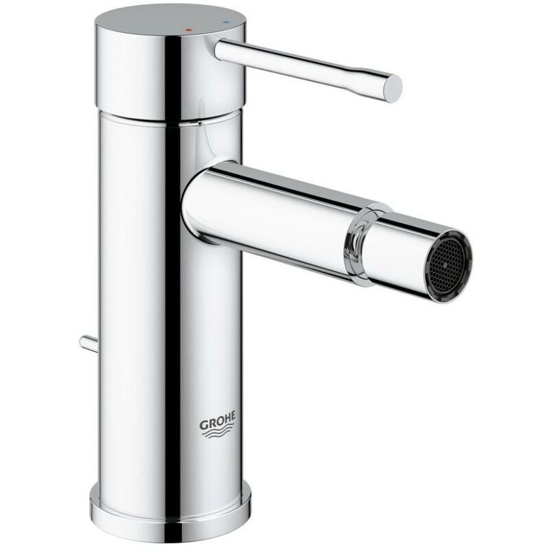 

Mezclador monomando para bidé Grohe Essence DN 15, montaje de un solo orificio, con válvula de desagüe, color: súper acero - 32935DC1