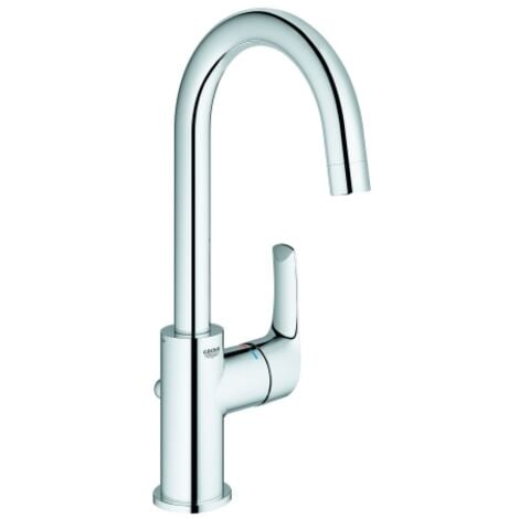Mezclador monomando para lavabo Grohe Eurosmart, tamaño L con desagüe automático, con caño giratorio - 23537002
