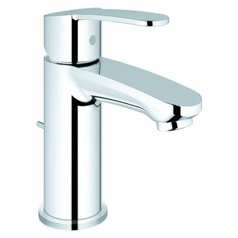 Mezclador monomando para lavabo Grohe Eurostyle, tamaño S sin desagüe  automático, mango de palanca cerrado - 23715003