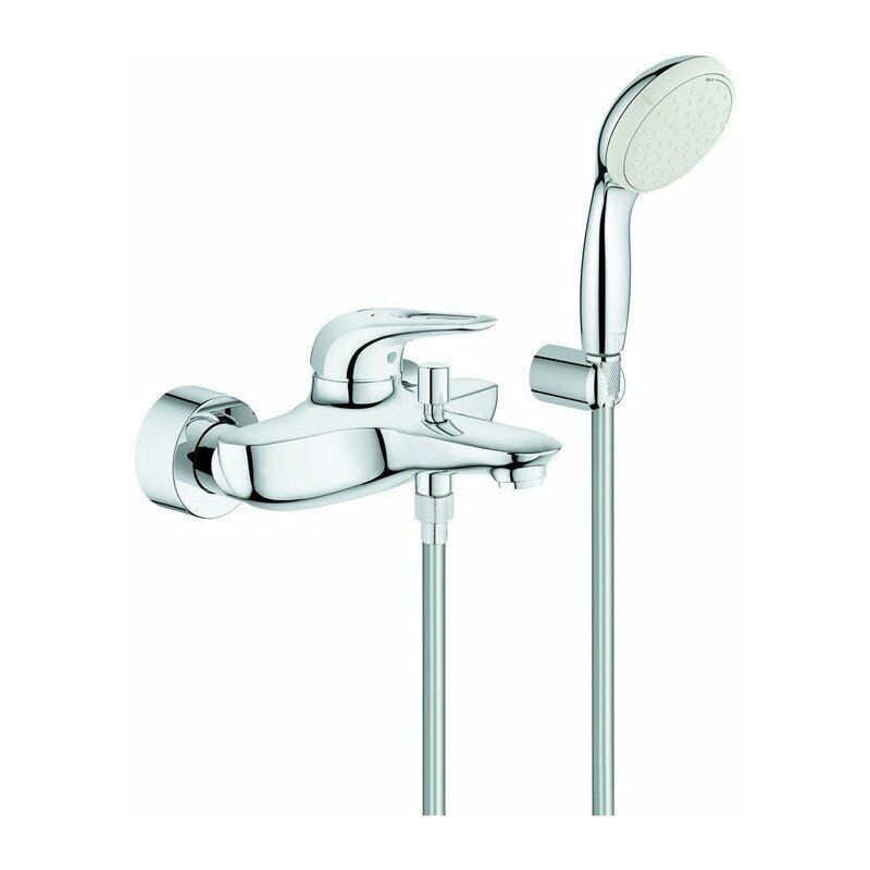 

Grohe - Grifo monomando para bañera EUROSTYLE DN 15. Mango cromado con palanca metálica más abierta