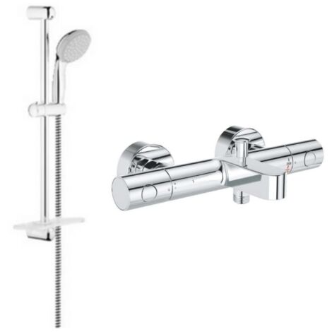 Mezclador para bañera GROHE Grohtherm con conjunto de ducha Vitalio Start