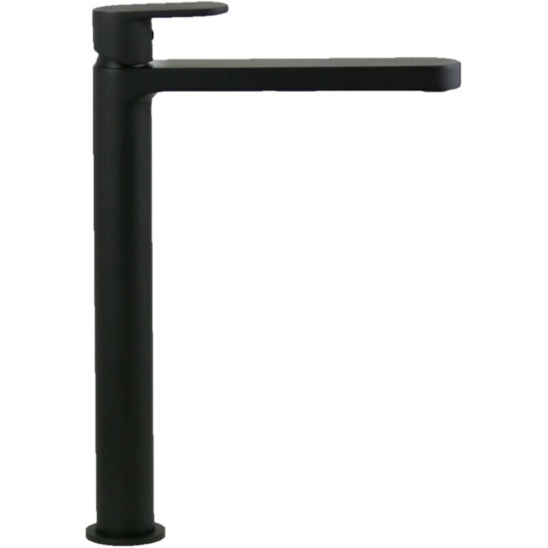 

Ponsi Rubinetteria - Mezclador de lavabo alto negro mate Ponsi Versilia BTVERKLA03 | Negro mate - Sin Desagüe