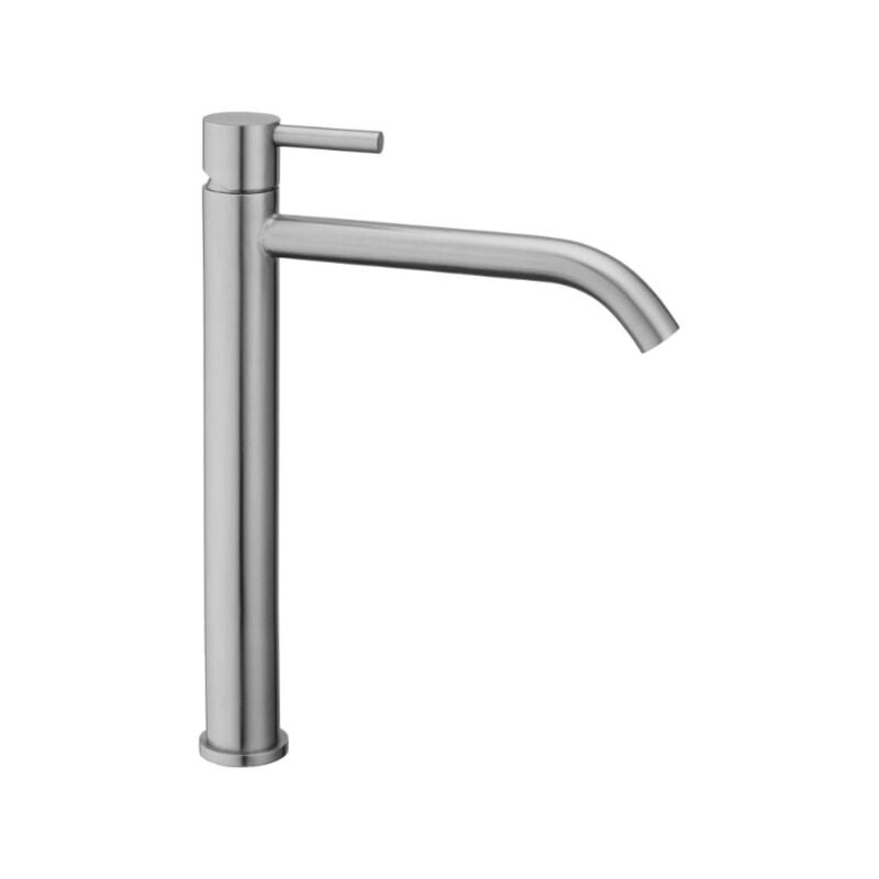 Mezclador de lavabo extensible sin desagüe en acero inoxidable Paffoni Steel