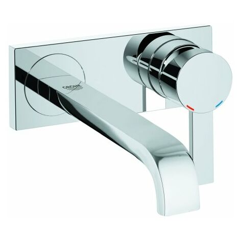 Mezclador para lavabo de 2 agujeros de Grohe Allure montado en la pared, proyección 220mm - 19386000