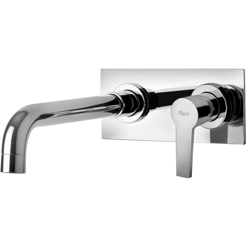 

Paini Rubinetteria - Mezclador de lavabo de pared con placa 180x80 mm Paini Le Mans 90CR208P | Cromo