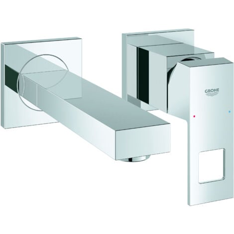 Mezclador para lavabo Grohe Eurocube de 2 agujeros, de pared,