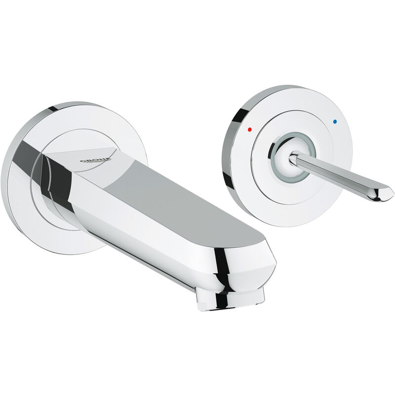 

Mezclador para lavabo Eurodisc Joy de 2 orificios, para montaje mural, proyección 171 mm, color: cromado - 19968000000 - Grohe