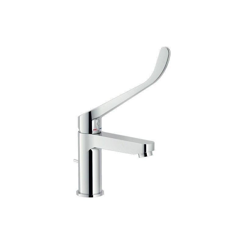 

Mezclador monomando de lavabo con palanca clínica Nobili ASRD118 | Cromo - Desagüe automático 1'1/4