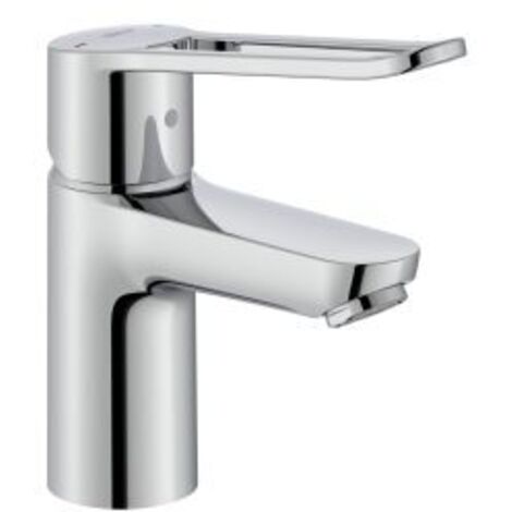MEZCLADOR PARA LAVABO VICTORIA PRO MANETA ALARGADA CON HENDIDURA CROMO