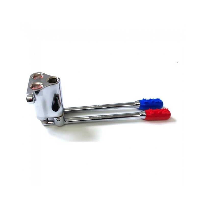 

Mezclador pedal River R552283 con fijación a la pared en latón cromado | Cromado