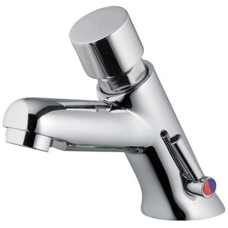 CAESAROO Mezclador temporizado de lavabo con mezclador con palanca lateral Idral Modern 08212 Cromo