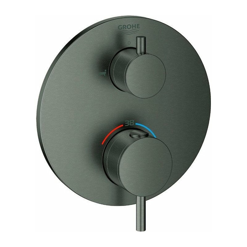 

Mezclador termostático de baño Atrio 24138 FMS para 35600 geb de grafito duro