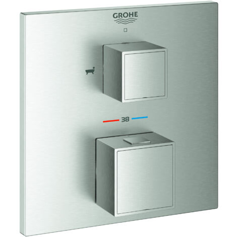 Mezclador termostático de baño del Cubo Grohtherm de Grohe para