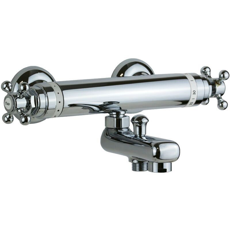 

Mezclador termostático de baño externo con desviador Ombg Donegal F126200009 | Cromo