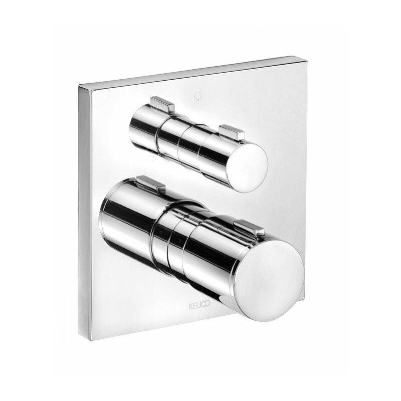 

Keuco - Mezclador termostato EDICIÓN 11 DN 15 / DN 20, con válvula de cierre de cerámica níquel cepillado