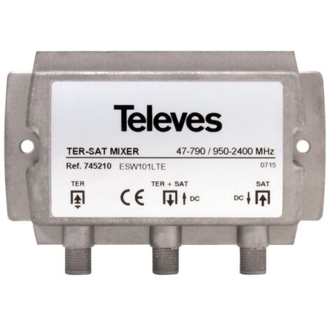 Mezclador Terrestre-Sat RF+FI  Gris