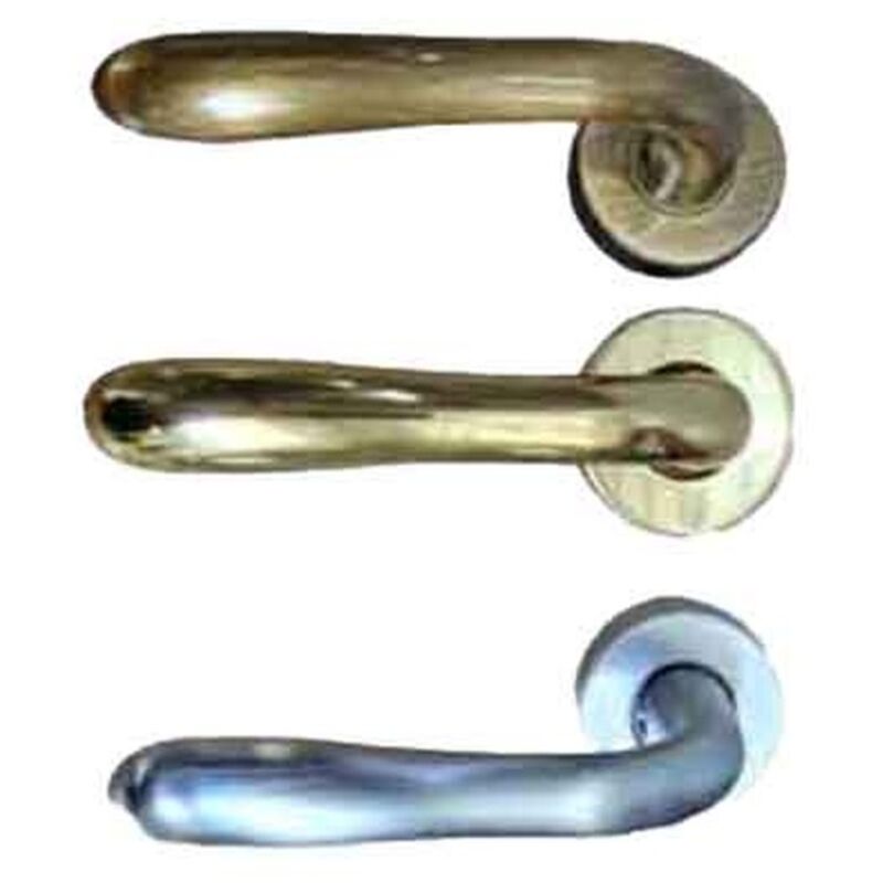 MEZZA MANIGLIA 'AMALFI' CON ROSETTA Dx - Bronzo graffiato lucido Q.TA 2