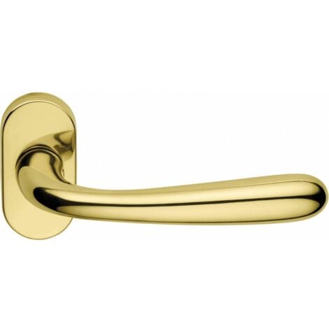 FROSIO BORTOLO MEZZA MANIGLIA GOCCIA CON ROS.OVALE CR. SATINATO SX. Prezzo per 1 pezzo.