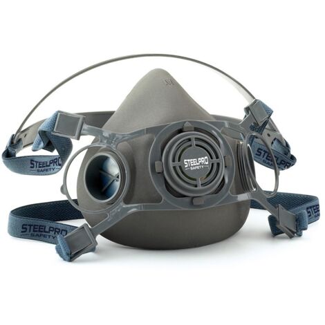 Mezza maschera taglia L Respirazione per due filtri STEELPRO