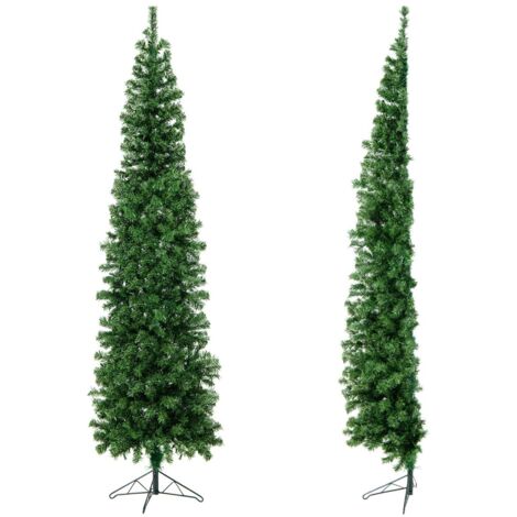 Mezzo albero di Natale 450 punte di ramo con 150 luci LED e supporto metallico