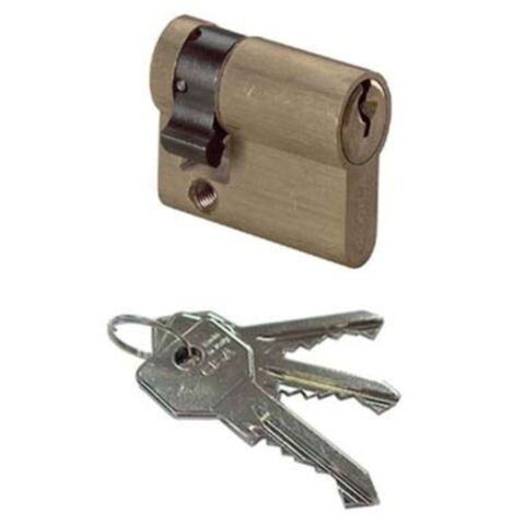MEZZO CILINDRO SAGOMATO 0G304 HAND CISA - OTTONE CHIAVI 3 CAMMA DIN MM 40 30+10 - 1 pezzo