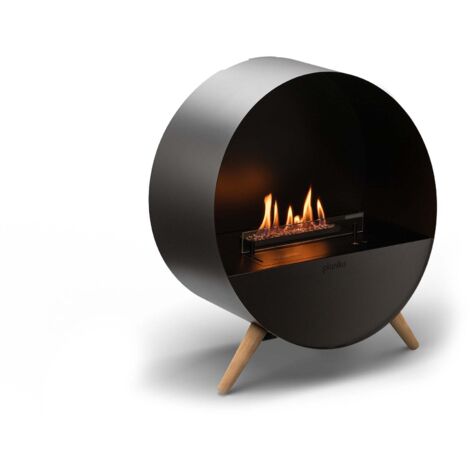 MF - Chimenea bioetanol automática mural o de suelo Bubble 2,5 kW con vidrio templado