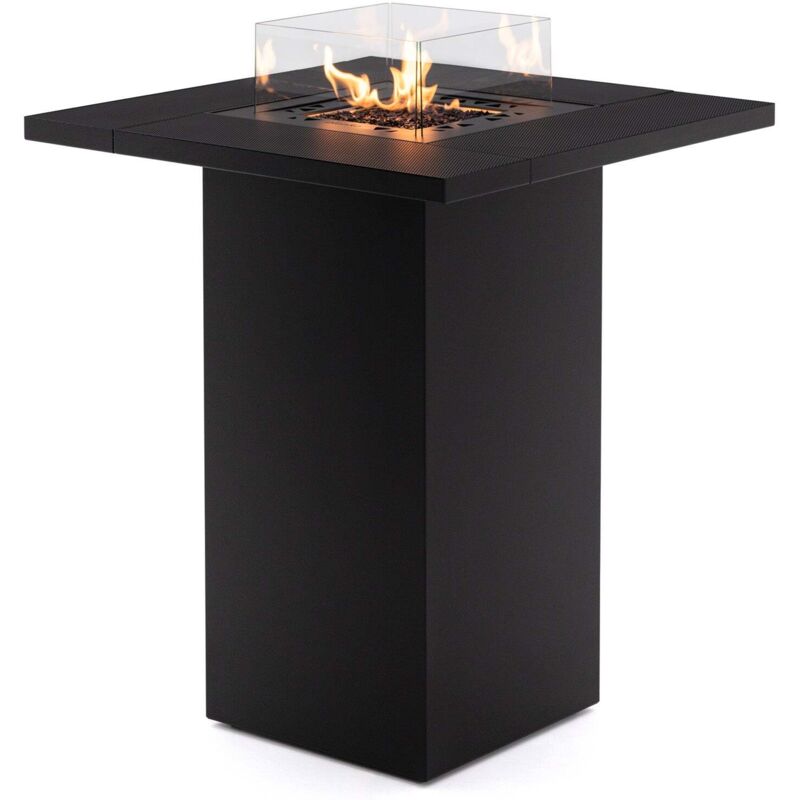 MF - Table haute brasero à gaz extérieur Square Table High jusqu'à 10 kW type bar