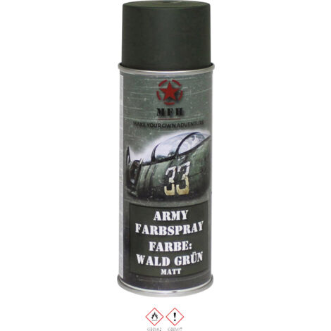 MFH - Military & Adventure 40344 Farbspray WALD GRÜN matt RAL 6031 400 ml Wald-Grün 1 St. (B x H) 6.