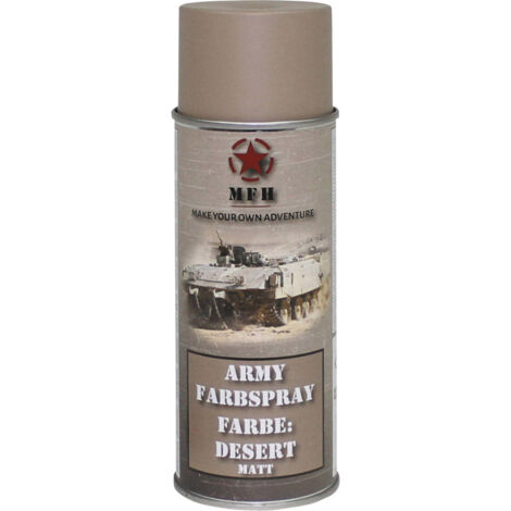 MFH - Military & Adventure 40348 Farbspray DESERT matt RAL 1019 400 ml Wüstengelb (matt) 1 St. (B x