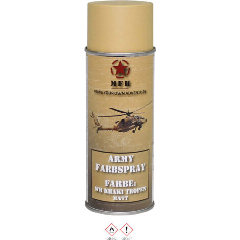 MFH - Military & Adventure 40350 Farbspray WH KHAKI TROPEN matt RAL 1002 400 ml Sand-Gelb (matt) 1 S