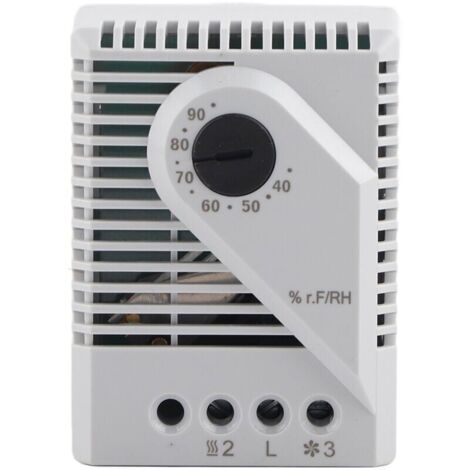 MFR012 Régulateur D\'humidité, Contrôleur D\'humidité Mécanique, Hygrostat pour Déshumidificateur Humidificateur Reptiles Serre Ventilateur D\'extraction Fermentation(MFR012)