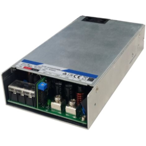 MFS-600-12-U : Alimentation 12 V/50 A/600 W (boîtier étanche), PFC, Uin = 80-270 V CA / 110-390 V CC, couvercle pour bornier