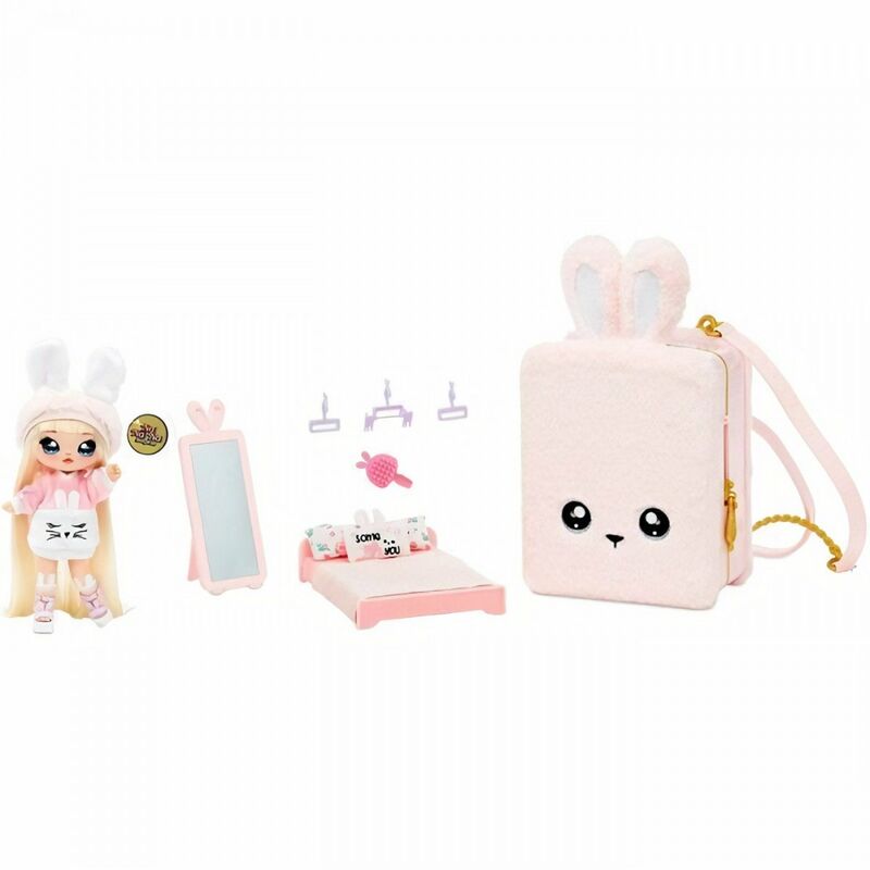 Na! Na! Na! Surprise 3 en 1 sac-a-dos chambre Series 1 Playset - Aubrey Heart (Pink Bunny) - 569732E7C - Poupée et accessoires
