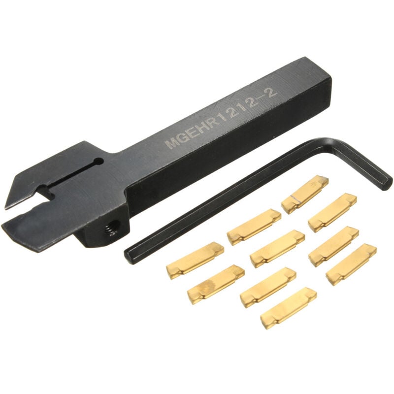 Shining House - Mgehr 1212-2 12 x100mmSupport De Porte à Rainurage Externe avec Insert 10Pcs Mgmn200