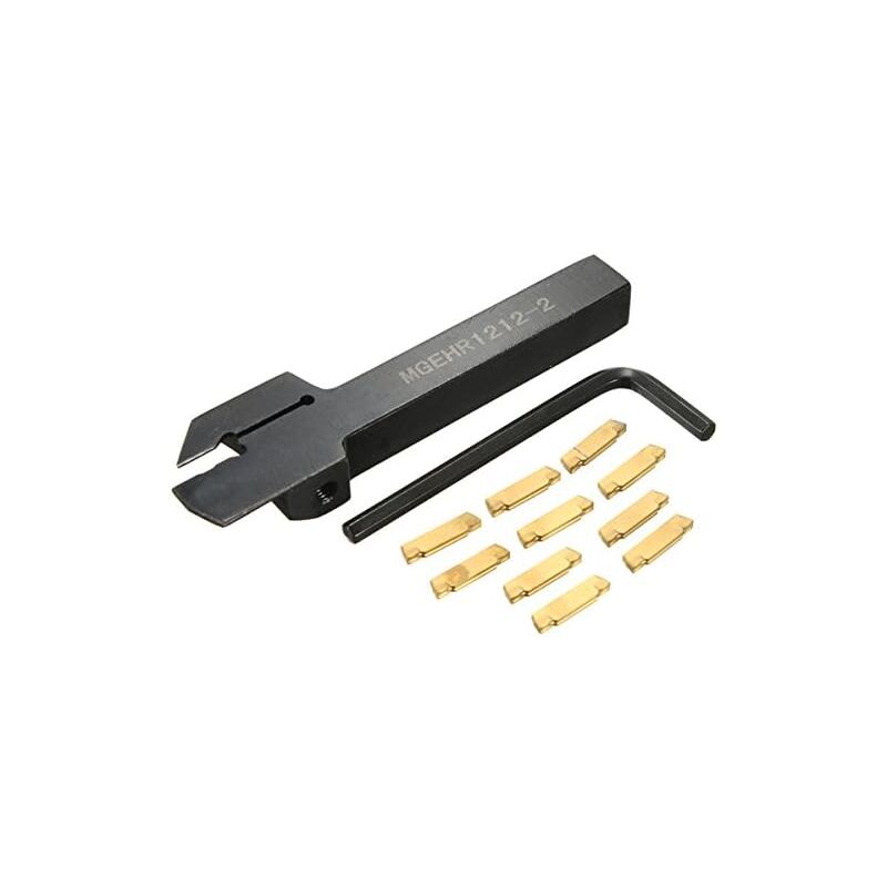 Memkey - Mgehr 1212-2 grooving tool holder 12 x 12 x 100 mm with 10 Mgmn200 inserts