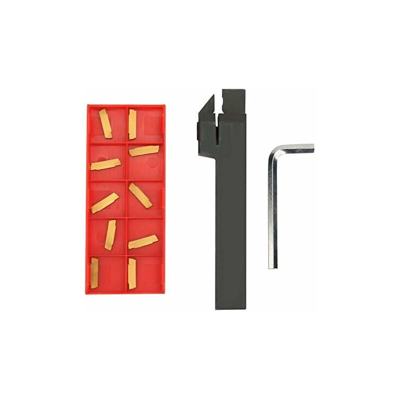 Augmentez la précision de votre tour avec le MGEHR1616-2 100mm Poste d'Outil de Tour CNC et les 10pcs MGMN200-G Porte-Outil de Tournage de Lame